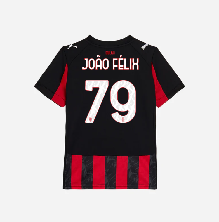 milan home 202526 kids jersey – 79 joao felix Collection | AC Milan Kits Collection | AC Milan Kits