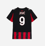 milan home 202526 kids jersey – 9 luka jović Collection | AC Milan Kits Collection | AC Milan Kits