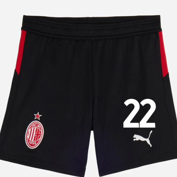 milan home 202526 kids shorts – 22 emerson royal Collection | AC Milan Kits Collection | AC Milan Kits