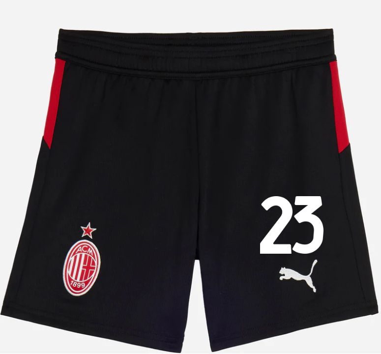 milan home 202526 kids shorts – 23 fikayo tomori Collection | AC Milan Kits Collection | AC Milan Kits