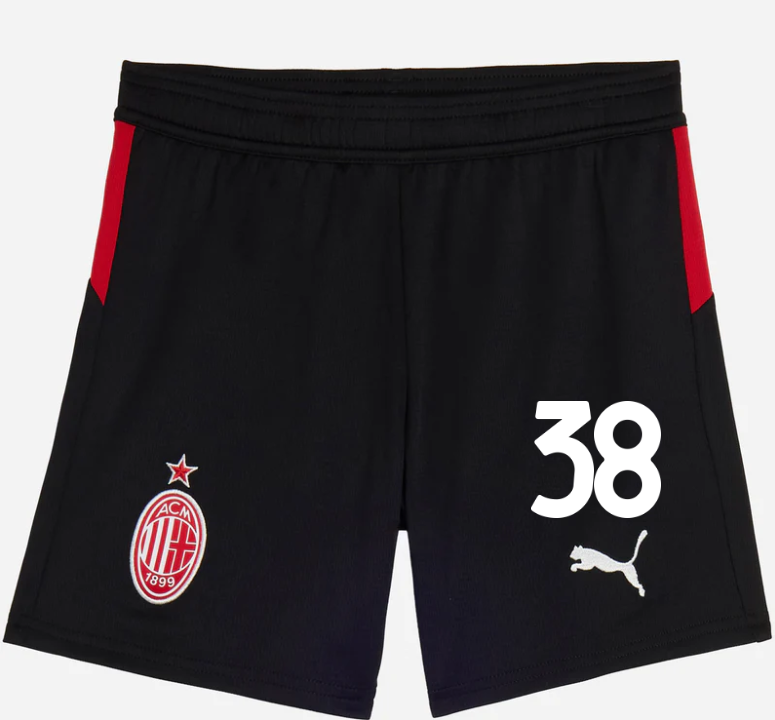 milan home 202526 kids shorts – 38 warren bondo Collection | AC Milan Kits Collection | AC Milan Kits