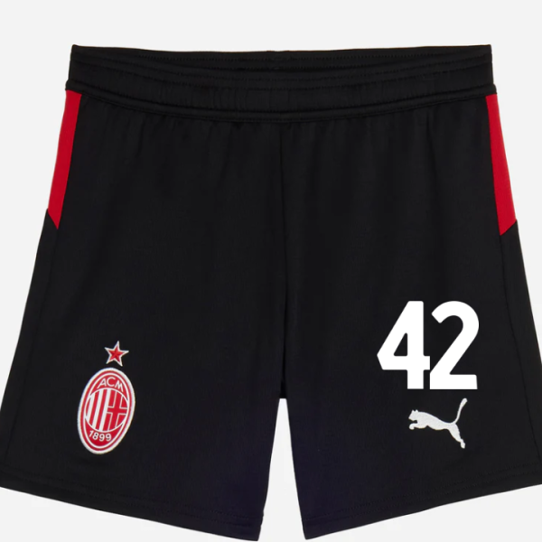 milan home 202526 kids shorts – 42 filippo terracciano Collection | AC Milan Kits Collection | AC Milan Kits