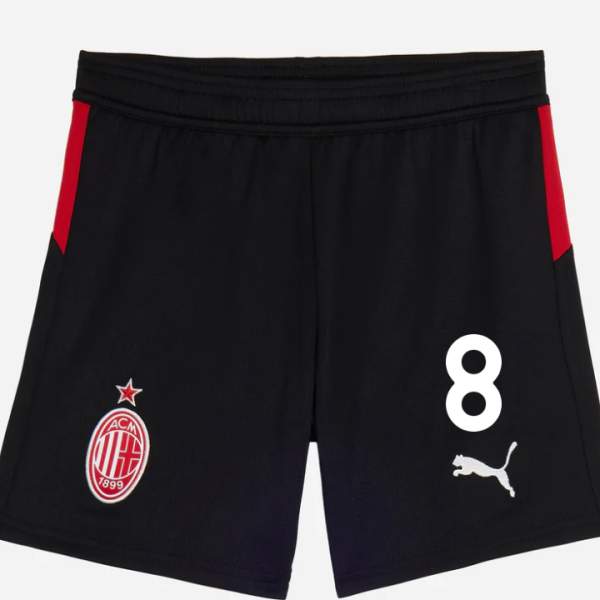 milan home 202526 kids shorts – 8 ruben loftus-cheek Collection | AC Milan Kits Collection | AC Milan Kits