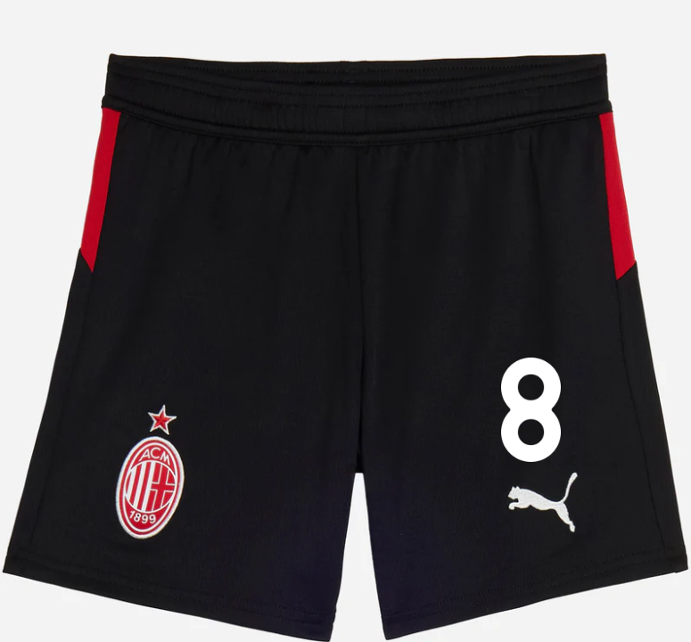 milan home 202526 kids shorts – 8 ruben loftus-cheek Collection | AC Milan Kits Collection | AC Milan Kits