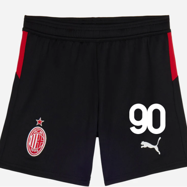 milan home 202526 kids shorts – 90 tammy abraham Collection | AC Milan Kits Collection | AC Milan Kits
