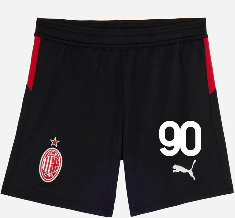 milan home 202526 kids shorts – 90 tammy abraham Collection | AC Milan Kits Collection | AC Milan Kits