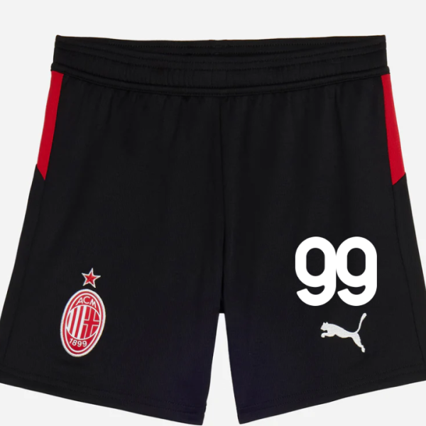 milan home 202526 kids shorts – 99 riccardo sottil Collection | AC Milan Kits Collection | AC Milan Kits