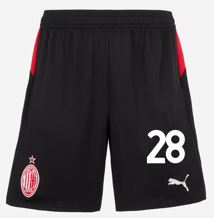 milan home 202526 shorts – 28 malick thiaw Collection | AC Milan Kits Collection | AC Milan Kits