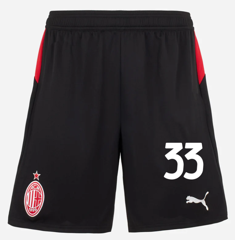 milan home 202526 shorts – 33 davide bartesaghi Collection | AC Milan Kits Collection | AC Milan Kits