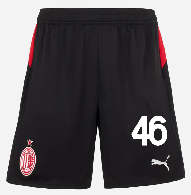 milan home 202526 shorts – 46 matteo gabbia Collection | AC Milan Kits Collection | AC Milan Kits