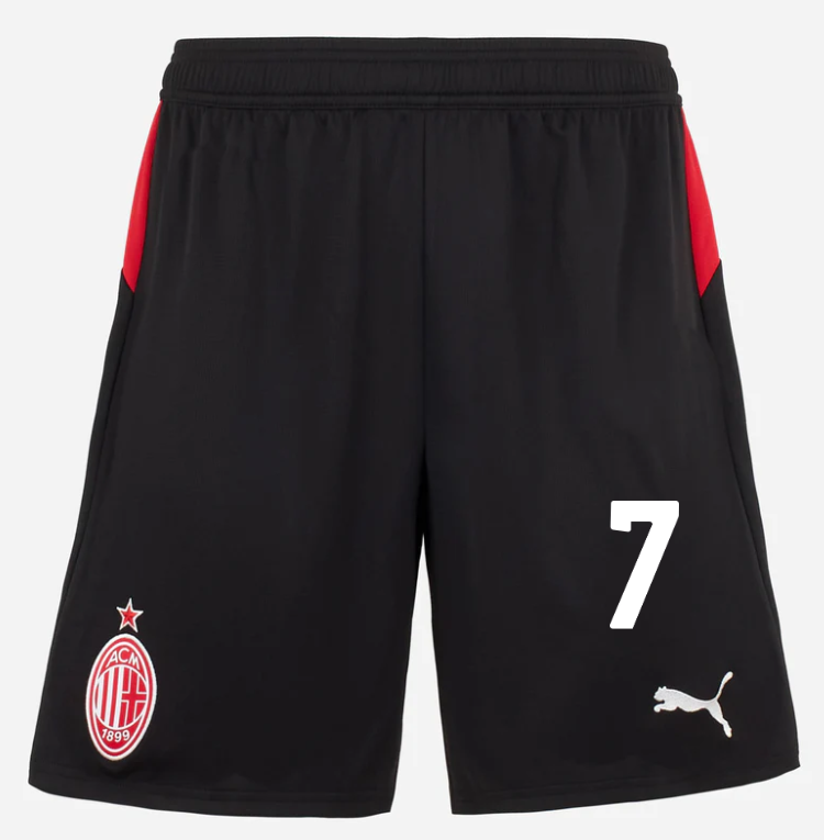 milan home 202526 shorts – 7 santiago gimenez Collection | AC Milan Kits Collection | AC Milan Kits