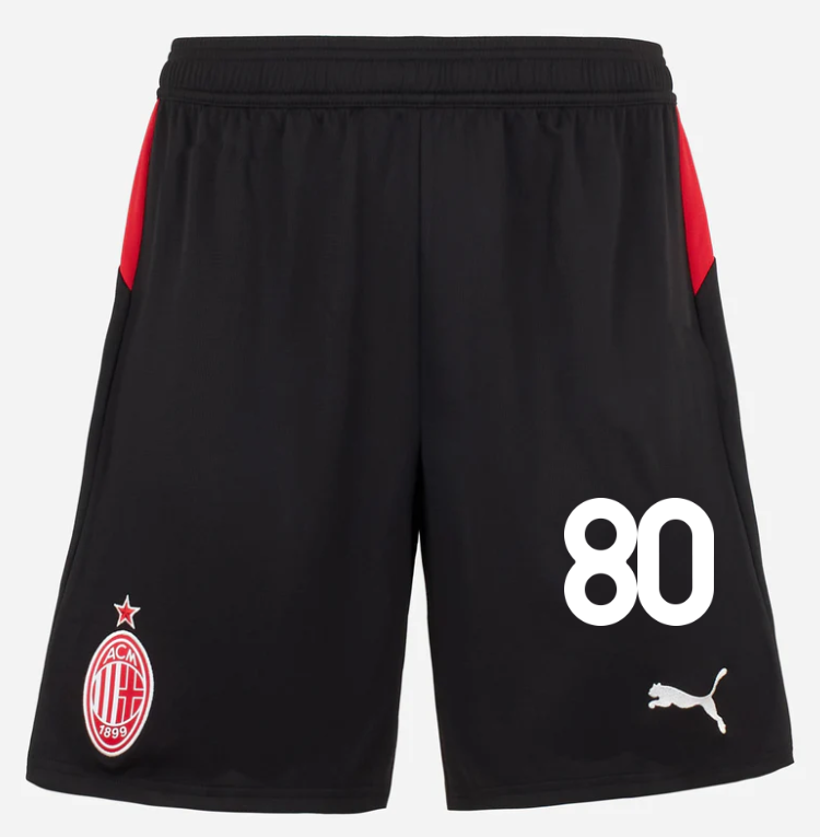 milan home 202526 shorts – 80 yunus musah Collection | AC Milan Kits Collection | AC Milan Kits