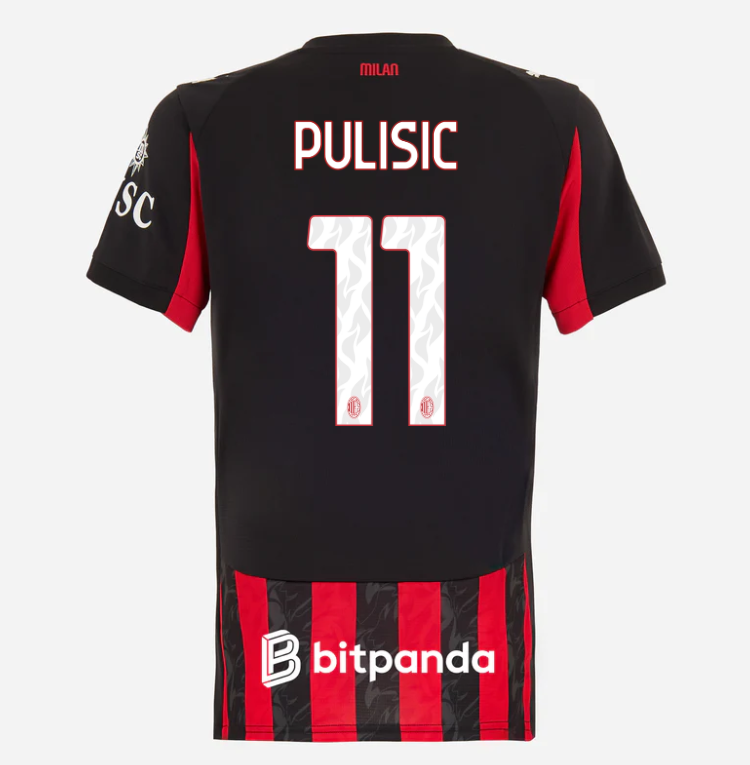 milan home 202526 woman jersey – 11 christian pulisic Collection | AC Milan Kits Collection | AC Milan Kits
