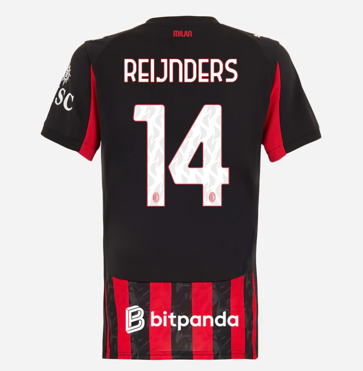 milan home 202526 woman jersey – 14 tijjani reijnders Collection | AC Milan Kits Collection | AC Milan Kits