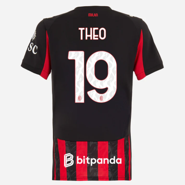 milan home 202526 woman jersey – 19 theo hernández Collection | AC Milan Kits Collection | AC Milan Kits