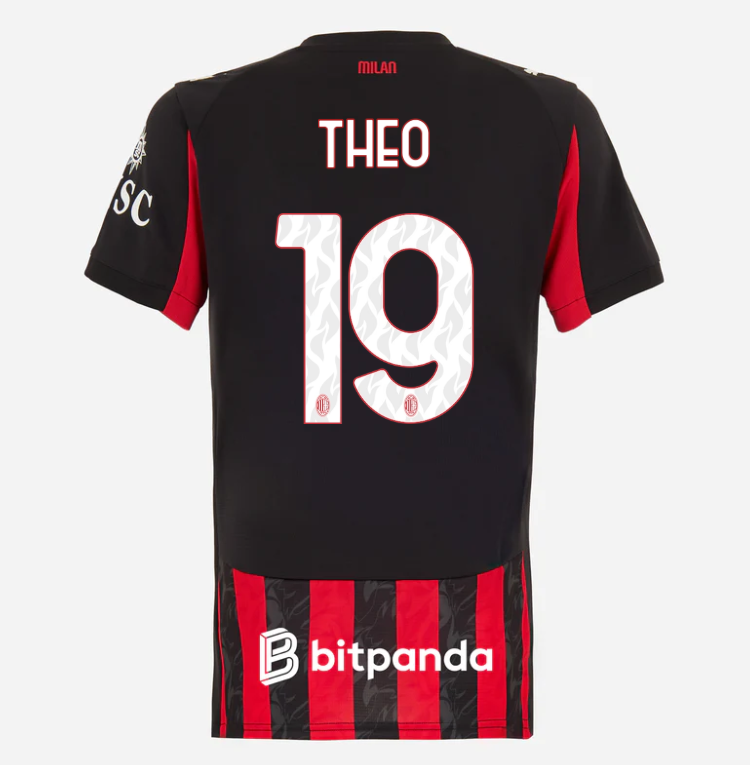 milan home 202526 woman jersey – 19 theo hernández Collection | AC Milan Kits Collection | AC Milan Kits
