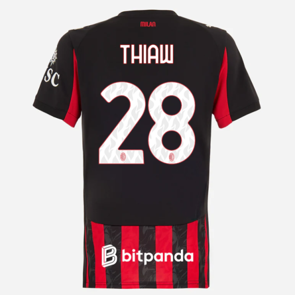 milan home 202526 woman jersey – 28 malick thiaw Collection | AC Milan Kits Collection | AC Milan Kits