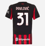 milan home 202526 woman jersey – 31 strahinja pavlović Collection | AC Milan Kits Collection | AC Milan Kits