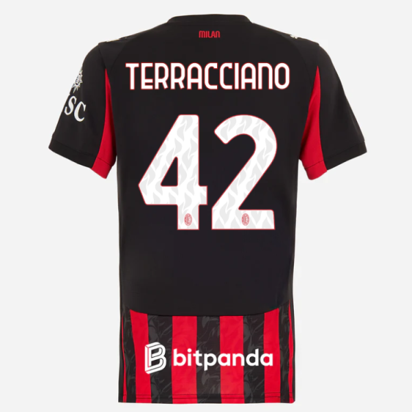 milan home 202526 woman jersey – 42 filippo terracciano Collection | AC Milan Kits Collection | AC Milan Kits