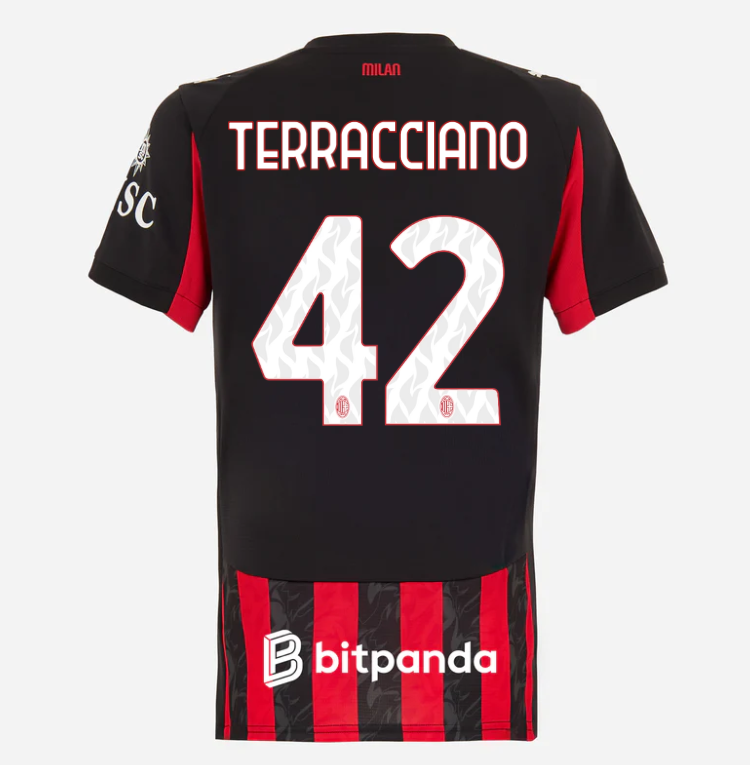 milan home 202526 woman jersey – 42 filippo terracciano Collection | AC Milan Kits Collection | AC Milan Kits