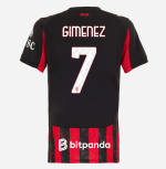 milan home 202526 woman jersey – 7 santiago gimenez Collection | AC Milan Kits Collection | AC Milan Kits