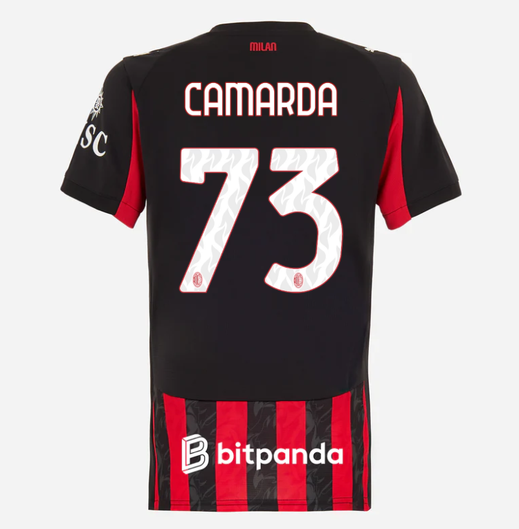 milan home 202526 woman jersey – 73 francesco camarda Collection | AC Milan Kits Collection | AC Milan Kits