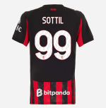 milan home 202526 woman jersey – 99 riccardo sottil Collection | AC Milan Kits Collection | AC Milan Kits