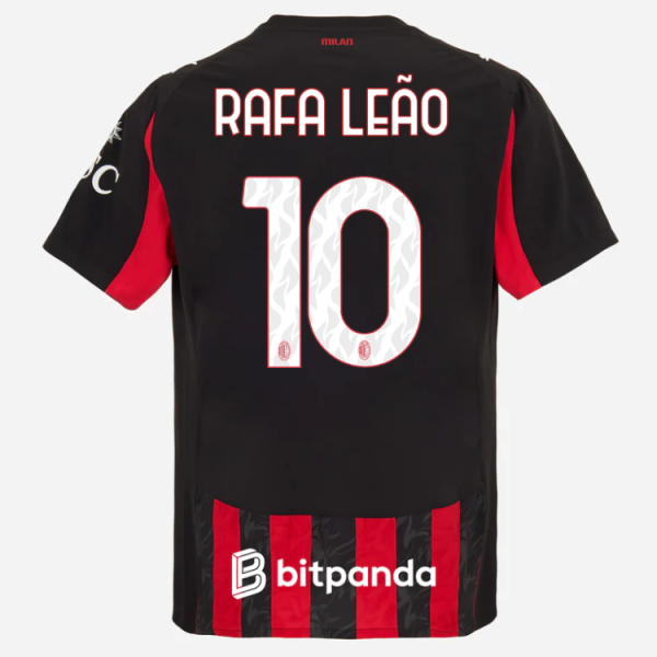 milan home authentic 202526 jersey – 10 rafael leão Collection | AC Milan Kits Collection | AC Milan Kits