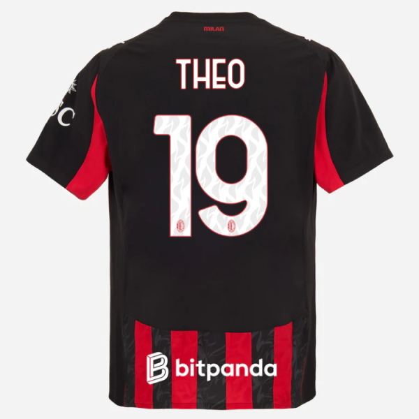 milan home authentic 202526 jersey – 19 theo hernández Collection | AC Milan Kits Collection | AC Milan Kits