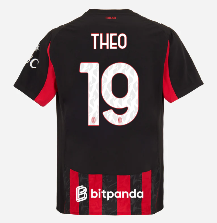 milan home authentic 202526 jersey – 19 theo hernández Collection | AC Milan Kits Collection | AC Milan Kits