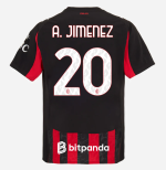 milan home authentic 202526 jersey – 20 alejandro jimenez Collection | AC Milan Kits Collection | AC Milan Kits