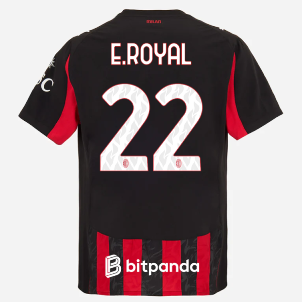 milan home authentic 202526 jersey – 22 emerson royal Collection | AC Milan Kits Collection | AC Milan Kits