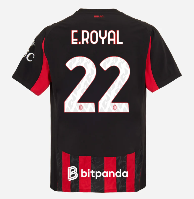milan home authentic 202526 jersey – 22 emerson royal Collection | AC Milan Kits Collection | AC Milan Kits