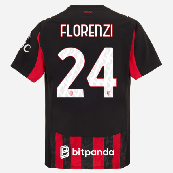 milan home authentic 202526 jersey – 24 alessandro florenzi Collection | AC Milan Kits Collection | AC Milan Kits