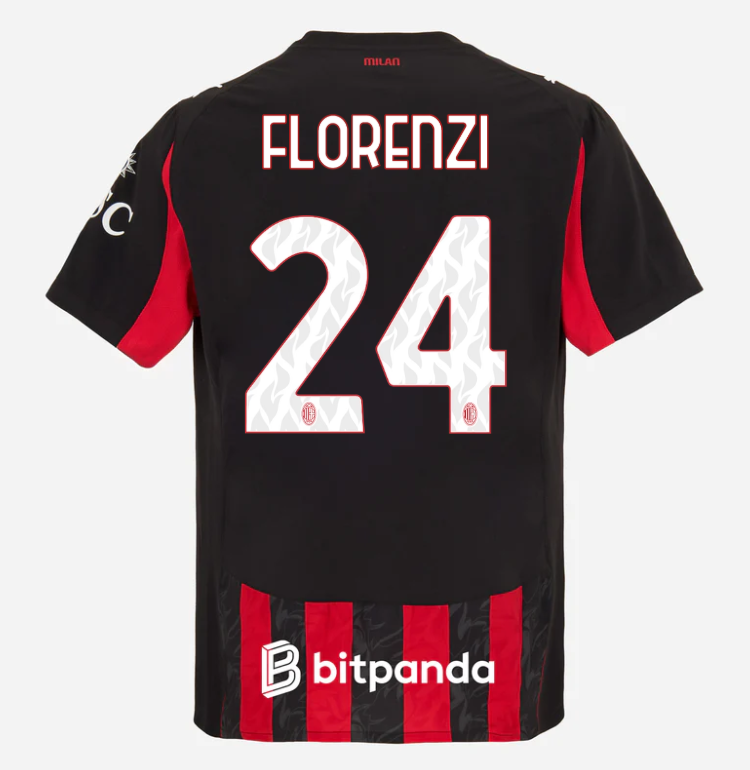milan home authentic 202526 jersey – 24 alessandro florenzi Collection | AC Milan Kits Collection | AC Milan Kits
