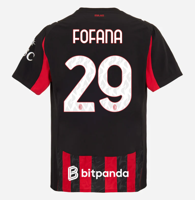 milan home authentic 202526 jersey – 29 youssouf fofana Collection | AC Milan Kits Collection | AC Milan Kits