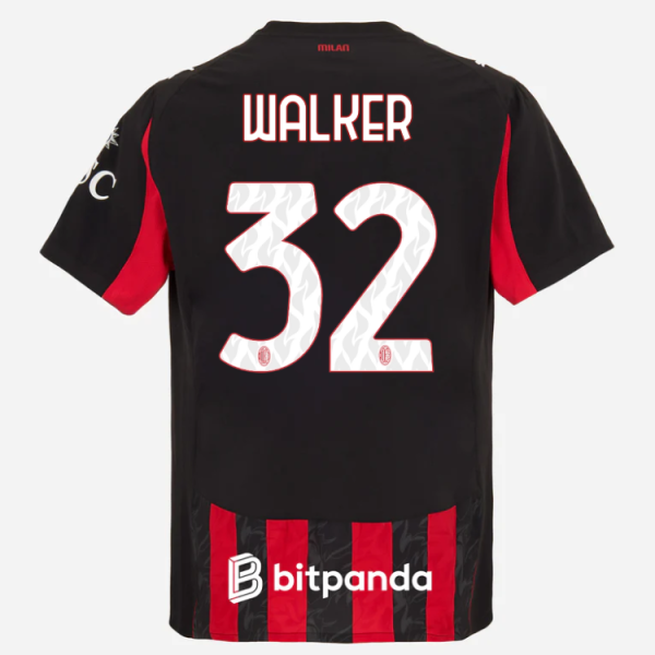 milan home authentic 202526 jersey – 32 kyle walker Collection | AC Milan Kits Collection | AC Milan Kits