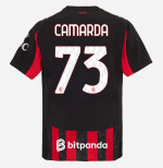 milan home authentic 202526 jersey – 73 francesco camarda Collection | AC Milan Kits Collection | AC Milan Kits