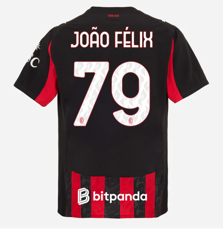 milan home authentic 202526 jersey – 79 joão félix Collection | AC Milan Kits Collection | AC Milan Kits