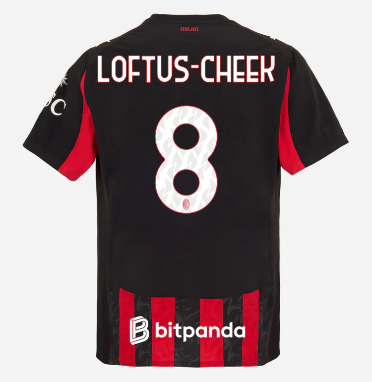 milan home authentic 202526 jersey – 8 ruben loftus-cheek Collection | AC Milan Kits Collection | AC Milan Kits