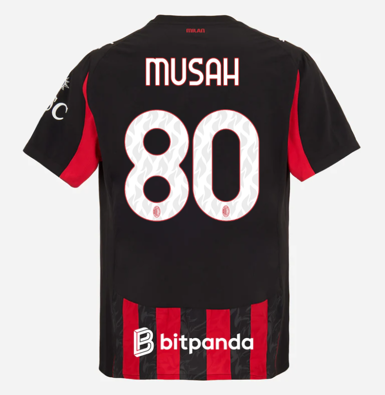 milan home authentic 202526 jersey – 80 yunus musah Collection | AC Milan Kits Collection | AC Milan Kits