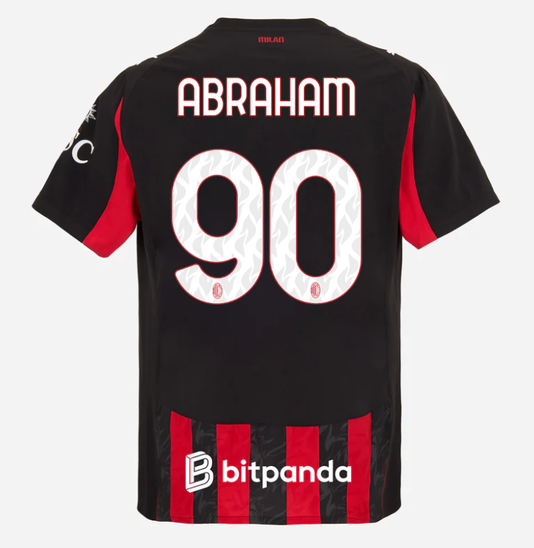 milan home authentic 202526 jersey – 90 tammy abraham Collection | AC Milan Kits Collection | AC Milan Kits
