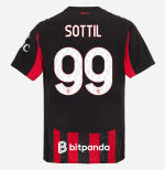 milan home authentic 202526 jersey – 99 riccardo sottil Collection | AC Milan Kits Collection | AC Milan Kits