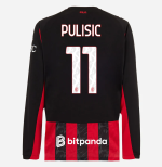 milan long sleeve home 202526 jersey – 11 christian pulisic Collection | AC Milan Kits Collection | AC Milan Kits