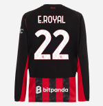 milan long sleeve home 202526 jersey – 22 emerson royal Collection | AC Milan Kits Collection | AC Milan Kits