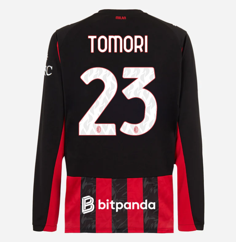 milan long sleeve home 202526 jersey – 23 fikayo tomori Collection | AC Milan Kits Collection | AC Milan Kits