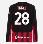 milan long sleeve home 202526 jersey – 28 malick thiaw Collection | AC Milan Kits Collection | AC Milan Kits