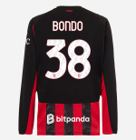 milan long sleeve home 202526 jersey – 38 warren bondo Collection | AC Milan Kits Collection | AC Milan Kits