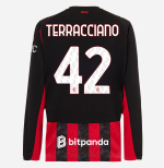 milan long sleeve home 202526 jersey – 42 filippo terracciano Collection | AC Milan Kits Collection | AC Milan Kits