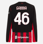 milan long sleeve home 202526 jersey – 46 matteo gabbia Collection | AC Milan Kits Collection | AC Milan Kits